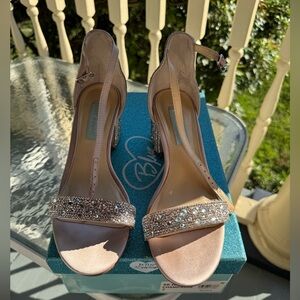 Betsey Johnson block heels.